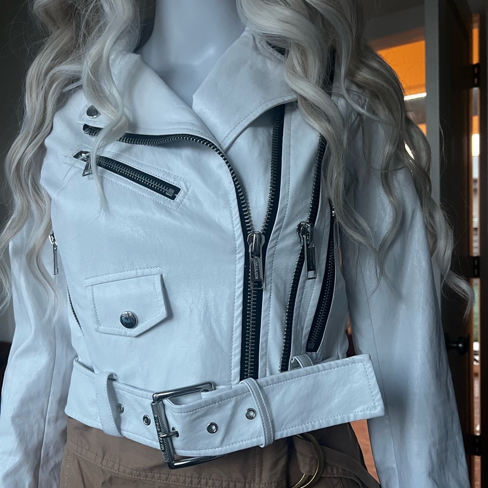 Michael Kors leather jacket xxs